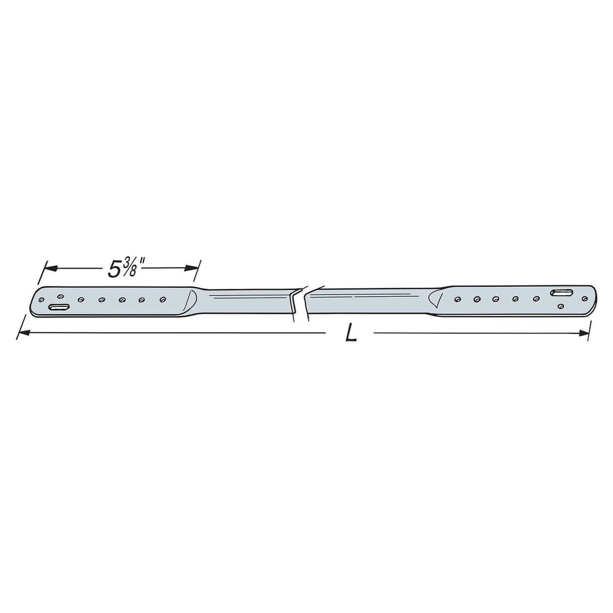 Simpson Strong-Tie TB60 (60 in.) 20 Gauge Galvanized Tension Bridging - 2