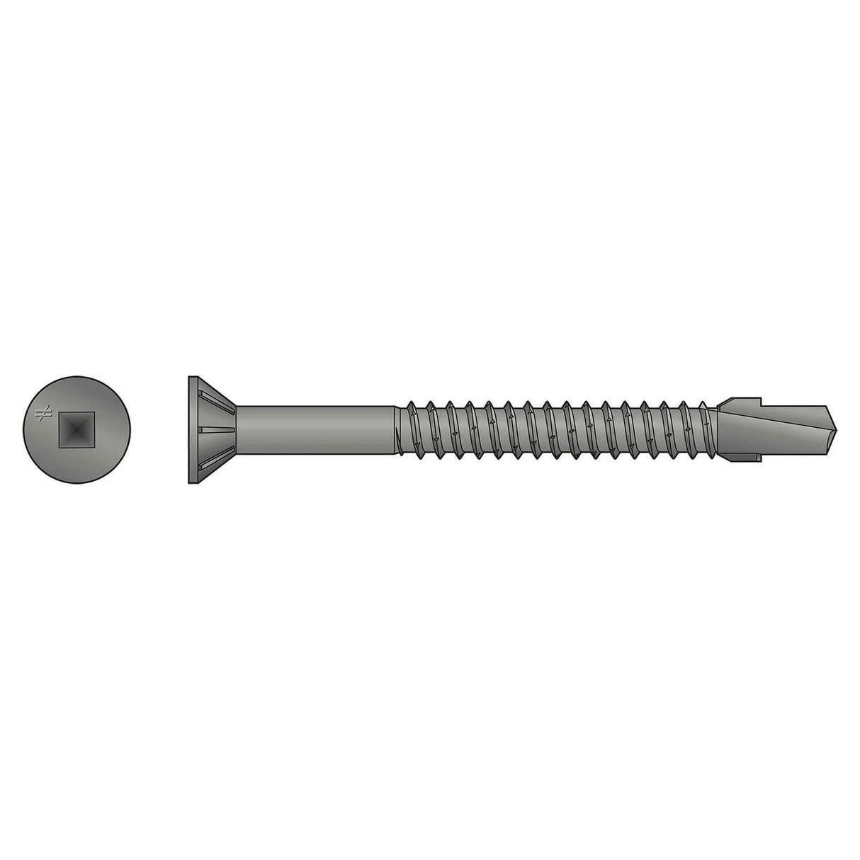 Simpson  Strong-Tie TBG1260R1500 Strong-Drive (#12 x 2-3/8") TB Wood-to-Steel Screw #3 Square Drive (1500 Pack)