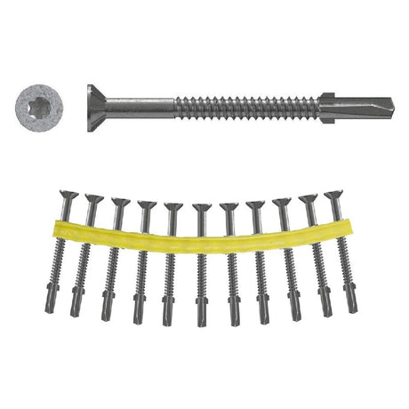 Simpson TFG1475S Quik Drive 3" #14 Collated Wood-to-Steel Screw N2000 Galvanized - For Structural Wood-to-Metal Fastening (750 Pack)