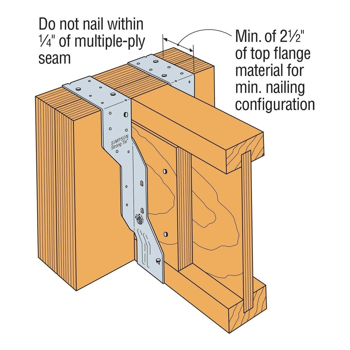 Simpson Strong-Tie THAI422 (3-1/2 in.) Adjustable I-Joist Truss Hanger for Engineered Wood - 2