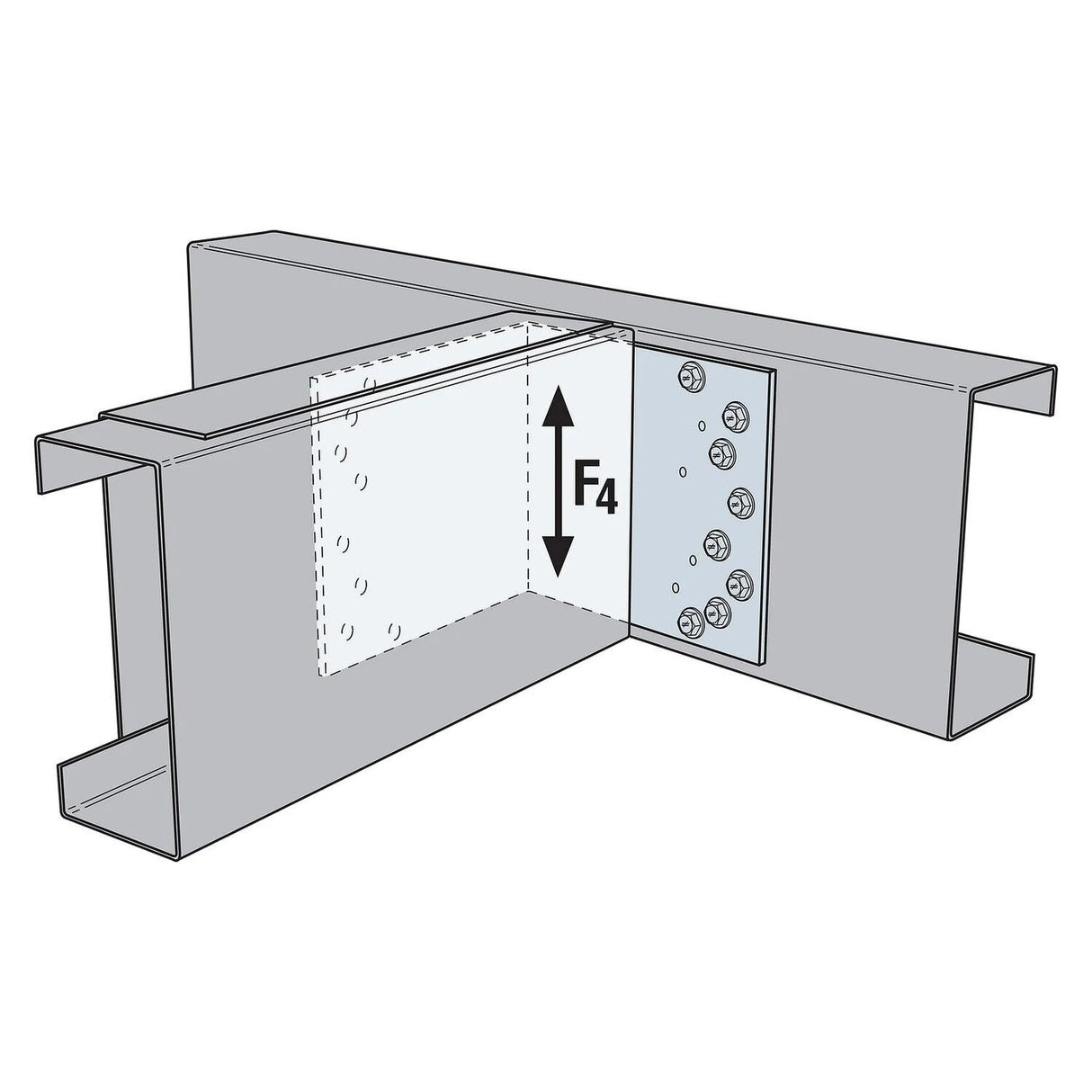 Simpson Strong-Tie TJC57 (5-1/8 in. x 7 in.) Adjustable Jack Truss Connector - G90 Galvanized - 4