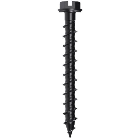 Simpson Strong-Tie TNTBL18134H Titen Turbo (3/16" x 1-3/4") Hex-Head Concrete and Masonry Screw, Black (100 Pack)