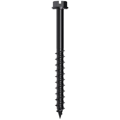 Simpson Strong-Tie TNTBL25234H Titen Turbo(1/4" x 2-3/4") Hex-Head Concrete and Masonry Screw, Black (100 Pack)