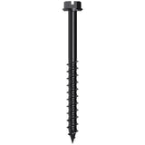 Simpson Strong-Tie TNTBL25234H Titen Turbo(1/4" x 2-3/4") Hex-Head Concrete and Masonry Screw, Black (100 Pack)