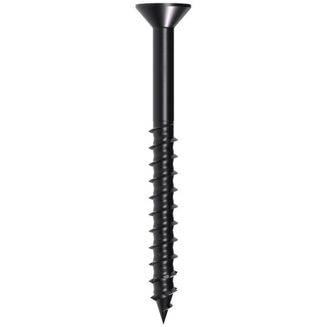 Simpson Strong-Tie TNTBL25234TF Titen Turbo(1/4" x 2-3/4") T30 Flat-Head Concrete and Masonry Screw, Black (100 Pack)