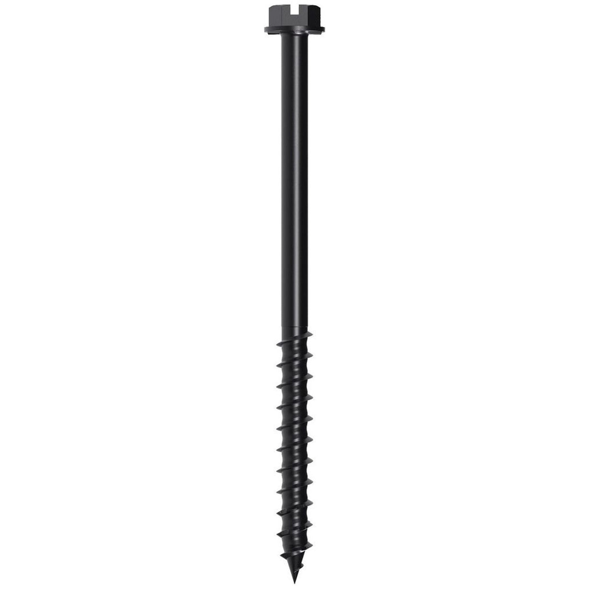 Simpson Strong-Tie TNTBL25334H Titen Turbo(1/4" x 3-3/4") Hex-Head Concrete and Masonry Screw, Black (100 Pack)