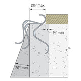 Simpson Strong-Tie URFP-SDS3 (10-5/8" x 6-1/4") Universal Retrofit Foundation Plate with SDS Screws - 4