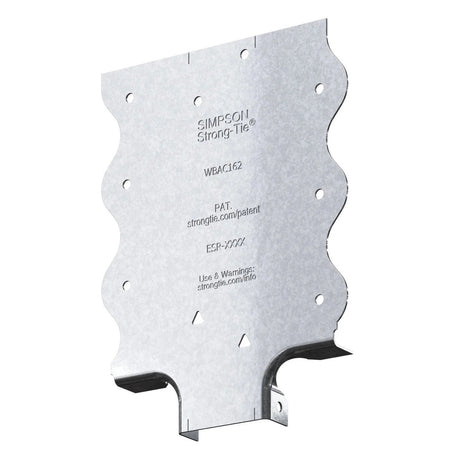 Simpson Strong-Tie WBAC162-R50 (1-1/4" to 1-5/8") Wood Backing Steel Connector (50 Pack)