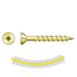Simpson Strong-Tie WSC114S-17 (#8 x 1-1/4") Collated Wood Screw, Yellow Zinc (2500 Pack)