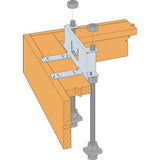Simpson WSWH-RTBL24 Strong-Wall Brick-Ledge Anchor Bolt Template for 24" High-Strength Wood Shearwall