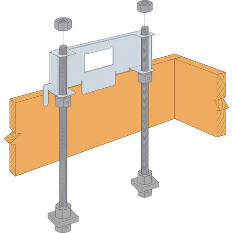Simpson Strong-Tie WSWH-RTEL24 Strong-Wall (24") Extended-Leg Anchor Bolt Template for High-Strength Wood Shearwall