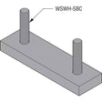 Simpson Strong-Tie WSWH-SBC18KT Strong-Wall Simpson Steel Beam Connector Kit for High-Strength Wood Shearwalls