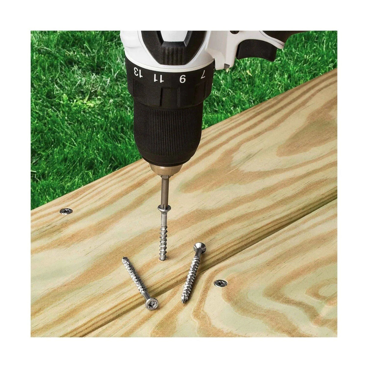 Simpson Strong-Tie T07225WP-RP85 Deck-Drive (#7 x 2-1/4") T-15 DWP Wood SS Screw, Trim Head, Type 316 (85 Pack) - 9