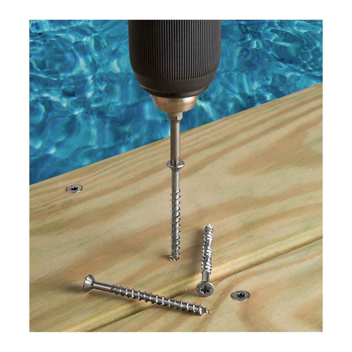 Simpson Strong-Tie T08162WP-RP85 Deck-Drive (#8 x 1-5/8") T-20 DWP Wood SS Screw, Flat Head, Type 316 (85 Pack) - 10