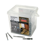 Simpson Strong-Tie T08250FJ-RP200 (#8 x 2-1/2") Trim-Head Screw, 6-Lobe Drive - Type 316, White 01 (200 Pack) - 2