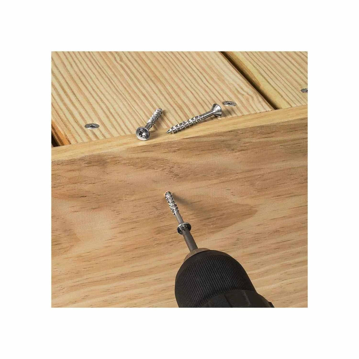 Simpson Strong-Tie T08250WPF5 Deck-Drive (#8 x 2-1/2") T-20 DWP Wood SS Screw, Flat Head, Type 316 (5 lb. Tub) - 10