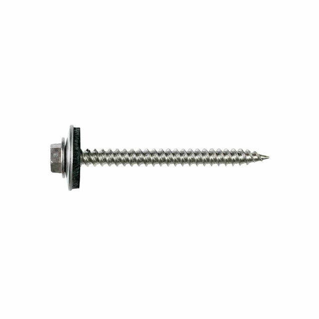 Simpson Strong-Tie T09150HWA-RP25 (#9 x 1-1/2") Metal-Panel Screw with EPDM Washer Hex Head, Type 316 (25 Pack)