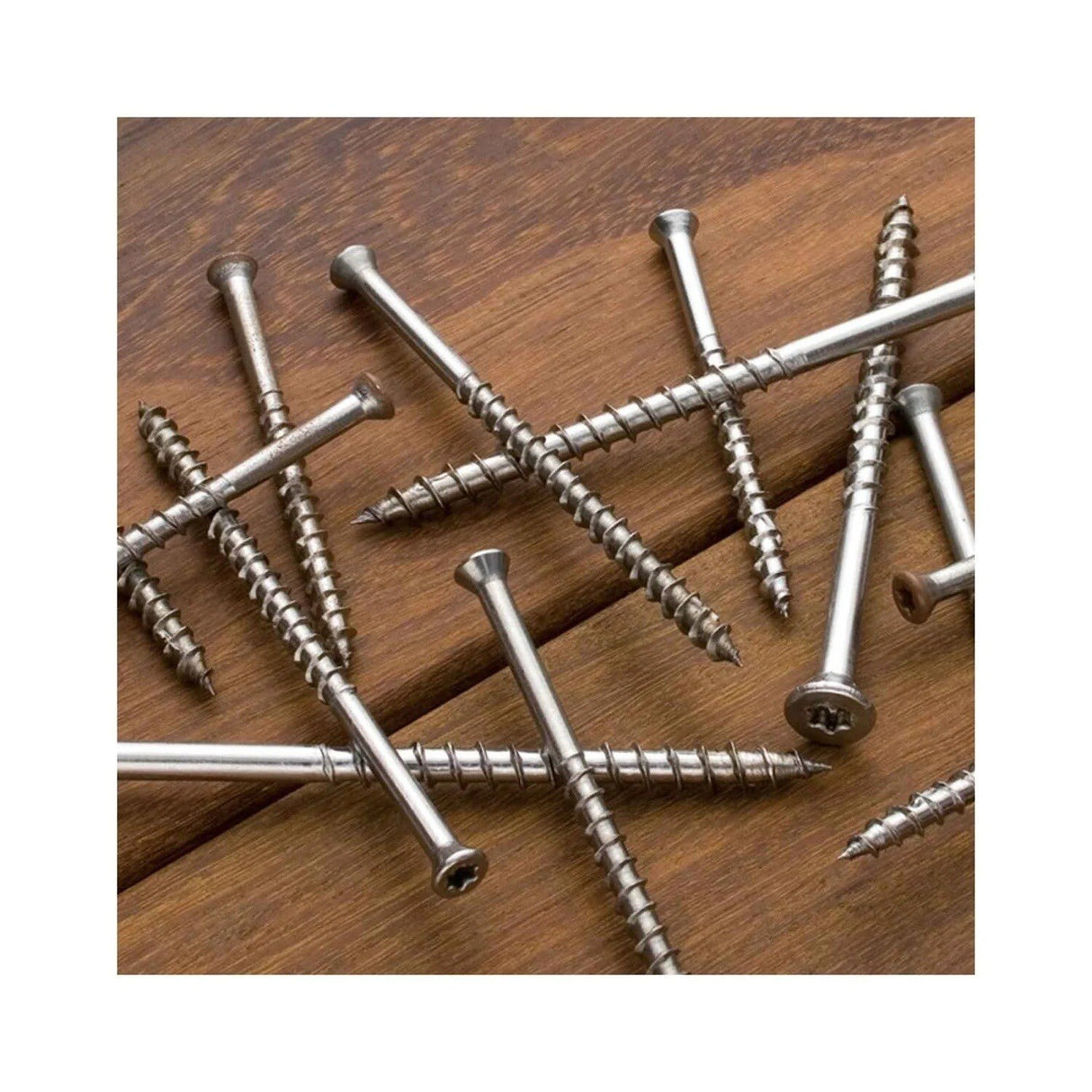 Simpson Strong-Tie T10450WPCM Deck-Drive (#10 x 4-1/2") T-25 DWP Wood SS Screw, Flat Head, Type 316 (1000 Pack) - 9