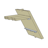 Simpson Strong-Tie TA10Z-R (10-1/4 in.) Staircase Angle for Structurally Sound Staircase Framing - 4