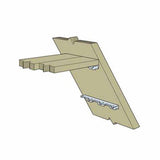 Simpson Strong-Tie TA10ZKT (10-1/4" 12-Gauge) ZMAX Galvanized Staircase Angle (2 Pack) - 4