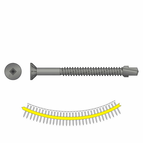 Simpson Strong-Tie TBG1475S Strong-Drive (#14 x 3") T30 TB Wood-to-Steel Screw (Collated) (750 Pack)