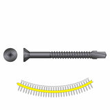 Simpson Strong-Tie TBP1260S Strong-Drive (#12 x 2-3/8") T30 TB Wood-to-Steel Collated Screw, Black Phosphate (1000 Pack)