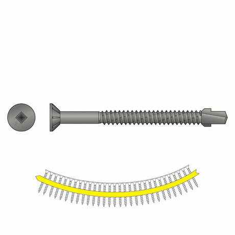 Simpson Strong-Tie TBP1475S Strong-Drive (#14 x 3") T30 TB Wood-to-Steel Screw Collated Screw - Black Phosphate (750 Pack)