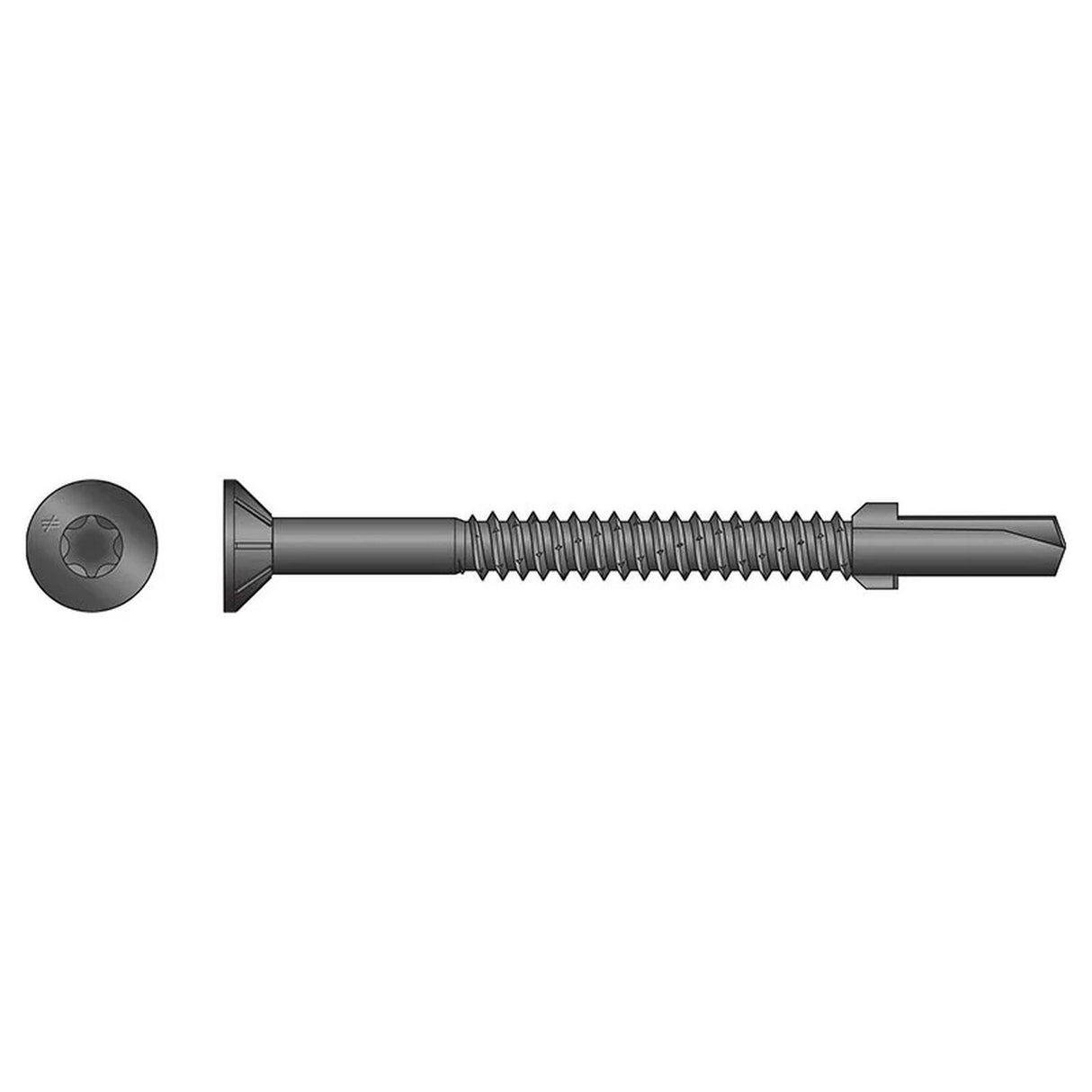 Simpson Strong-Tie TFP1475S Strong-Drive (#14 x 3") T30 TF Black Phosphate Wood-to-Steel Screw (750 Pack)