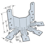 Simpson Strong-Tie THJM2-4-SDS3 (12 Gauge) Galvanized Multiple-Truss Hip/Jack Hanger - 2