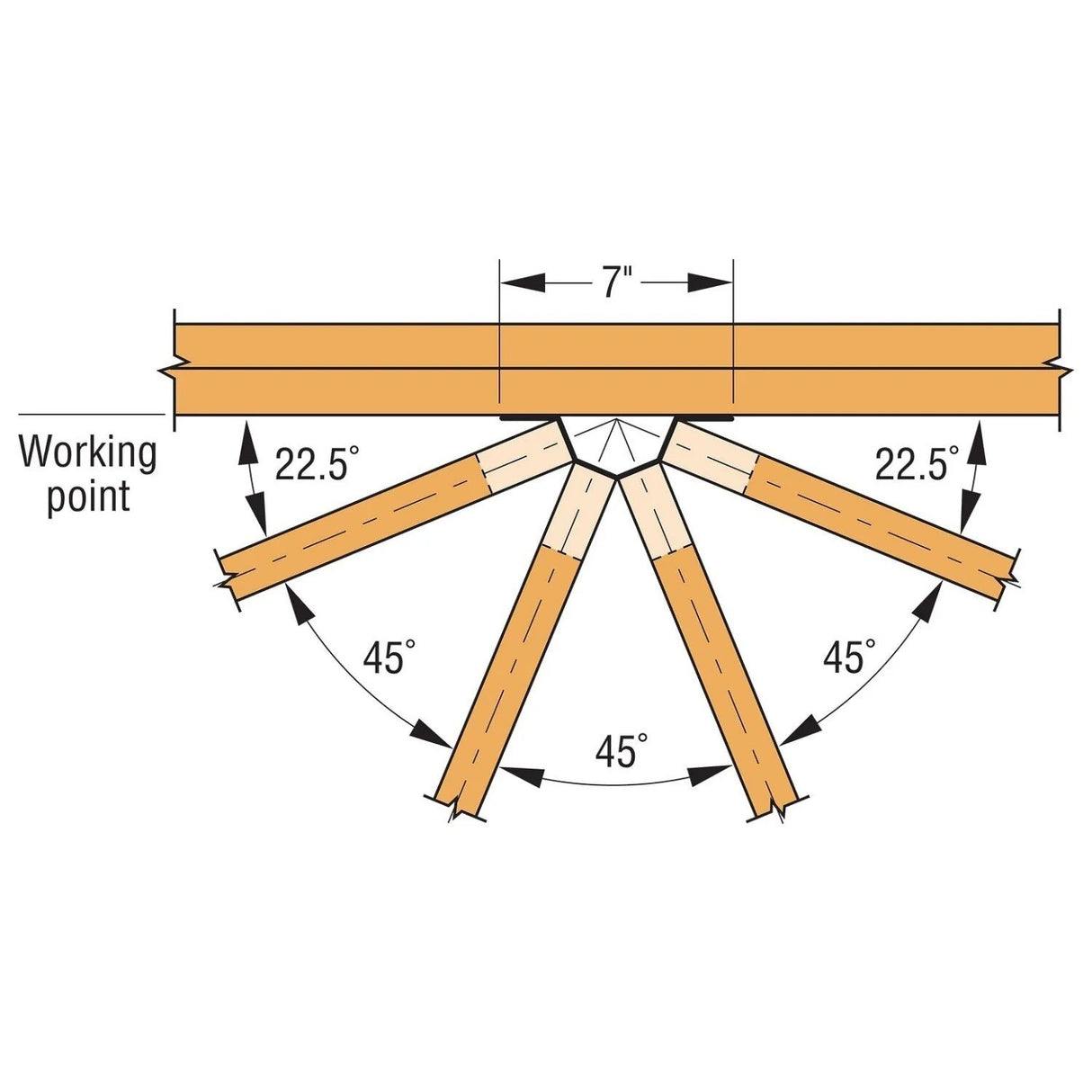 Simpson Strong-Tie THJM2-4-SDS3 (12 Gauge) Galvanized Multiple-Truss Hip/Jack Hanger - 3