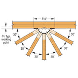 Simpson Strong-Tie THJM2-5-SDS3 (12 Gauge) Galvanized Multiple-Truss Hip/Jack Hanger - 2