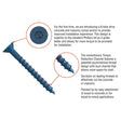 Simpson Strong-Tie TNT18134TFC75 Titen Turbo(3/16" x 1-3/4") Flat-Head Concrete and Masonry Screw, Blue (75 Pack) - 2