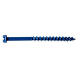 Simpson Strong-Tie TNT18234H Titen Turbo (3/16" x 2-3/4") Hex-Head Concrete and Masonry Screw, Blue (100 Pack)