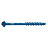 Simpson Strong-Tie TNT18334H Titen Turbo (3/16" x 3-3/4") Hex-Head Concrete and Masonry Screw, Blue (100 Pack)