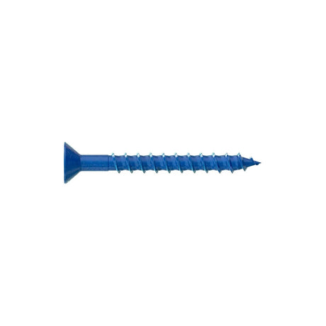 Simpson Strong-Tie TNT25214TFC8 Titen Turbo (1/4" x 2-1/4") T30 Flat-Head Concrete and Masonry Screw, Blue (8 Pack)