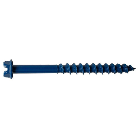 Simpson Strong-Tie TNT25234HC8 Titen Turbo (1/4" x 2-3/4") Hex-Head Concrete and Masonry Screw, Blue (8 Pack)