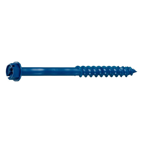 Simpson Strong-Tie TNT25314HC8 Titen Turbo(1/4" x 3-1/4") Hex-Head Concrete and Masonry Screw, Blue (8 Pack)