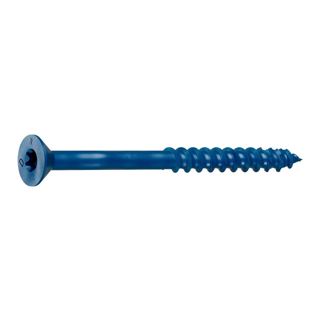 Simpson Strong-Tie TNT25314TF Titen Turbo(1/4" x 3-1/4") T30 Flat-Head Concrete and Masonry Screw, Blue (100 Pack)