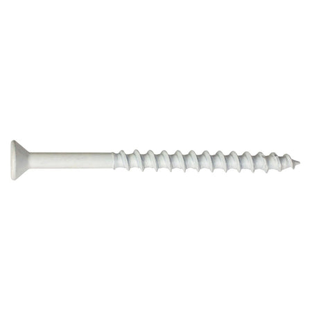Simpson Strong-Tie TNTW18234TFC25 Titen Turbo (3/16" x 2-3/4") T25 Flat-Head Concrete and Masonry Screw, White (25 Pack)
