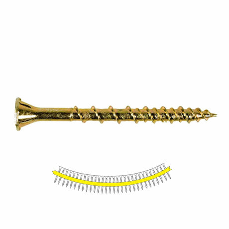 Simpson Strong-Tie WSV2S Strong-Drive (#9 x 2") T25 WSV Collated Subfloor Screw, Yellow Zinc (2000 Pack)