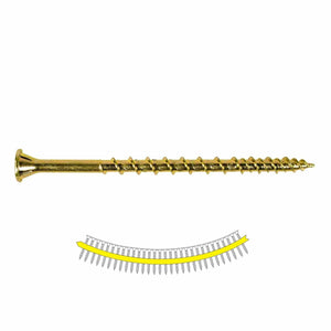Simpson Strong-Tie WSV3S Strong-Drive (#9 x 3") T25 WSV Collated Subfloor Screw, Yellow-Zinc (1000 Pack)