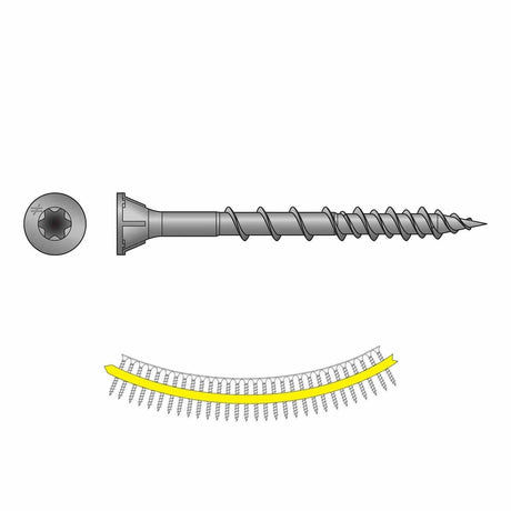 Simpson Strong-Tie WSVF2S Strong-Drive (#9 x 2") T25 WSV Collated Subfloor Screw w/ Quik Guard Coating (2000 Pack)