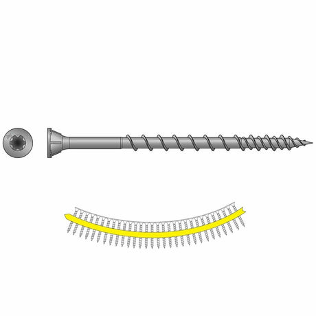 Simpson Strong-Tie WSVF3S Strong-Drive (#9 x 3") T25 WSV Collated Subfloor Screw w/ Quik Guard Coating (1000 Pack)