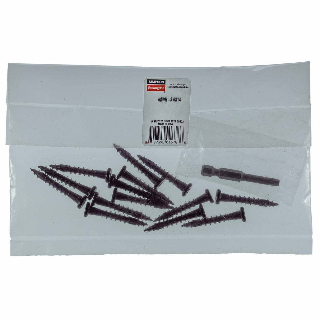 Simpson WSWH-SWS14 Strong-Tie Replacement Screw Pack for Strong-Wall High-Strength Wood Shearwall (14 Pack)