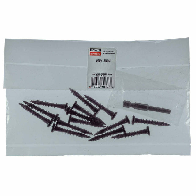 Simpson WSWH-SWS14 Strong-Tie Replacement Screw Pack for Strong-Wall High-Strength Wood Shearwall (14 Pack)