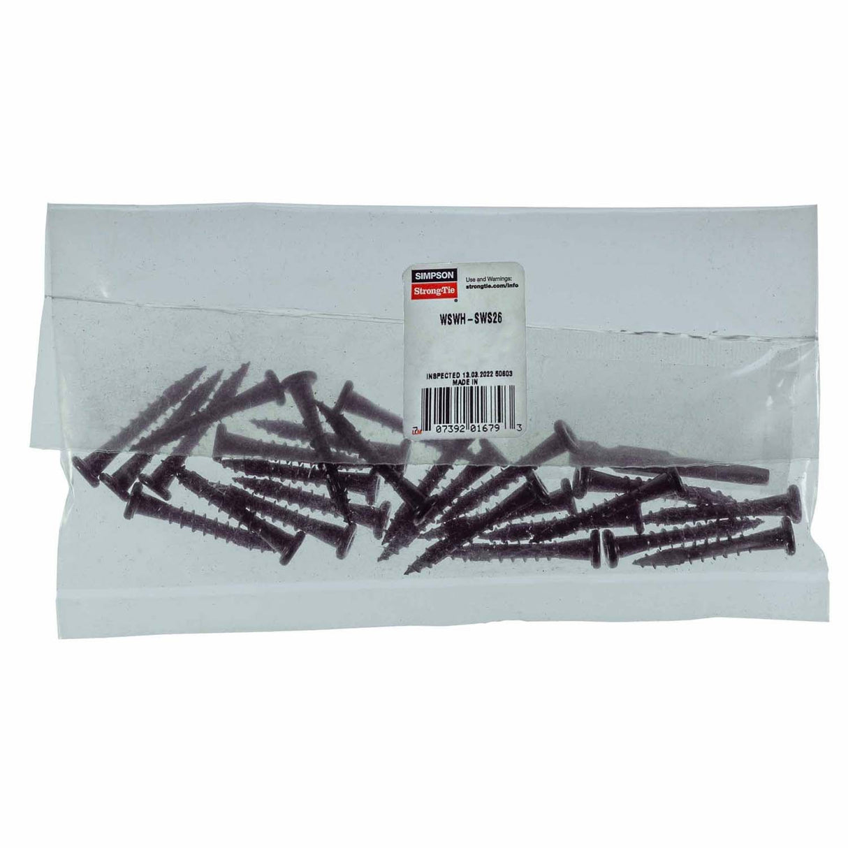 Simpson WSWH-SWS26 Strong-Tie Replacement Screw Pack for Strong-Wall High-Strength Wood Shearwall (26 Pack)