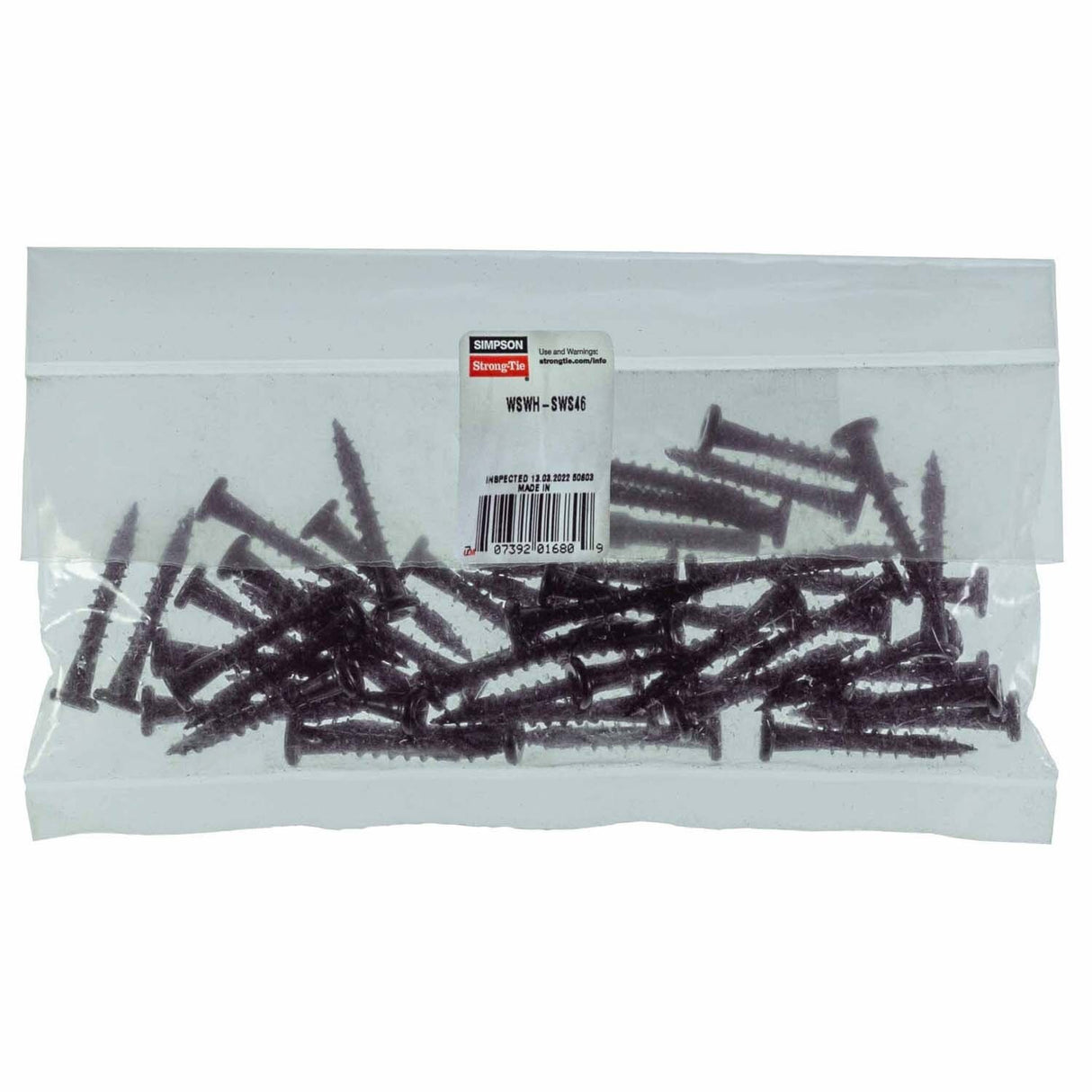 Simpson Strong-Tie WSWH-SWS46 Strong-Wall (#10 x 1-1/2") Replacement Screw Pack for High-Strength Wood Shearwall (46 Pack)