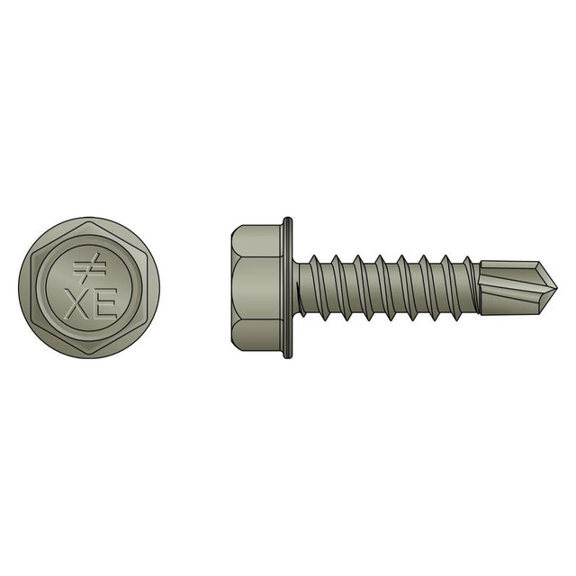 Simpson Strong-Tie XEQ34B1016C Strong-Drive (#10 x 3/4") XE Exterior Structural Metal Screw - Quik Guard (100 Pack)