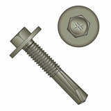 Simpson XLQ114B1224-2K Strong-Tie XL Large-Head Metal Screw #12 x 1-1/4" 5/16 Hex Quik Guard Coating - 2
