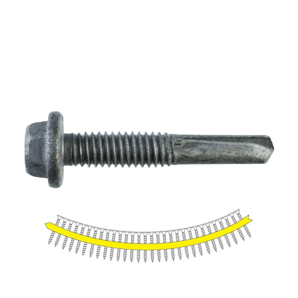 Simpson XMQ114S1224 Strong-Tie Collated XM Medium-Head Metal Screw with Quik Guard Coating (1500 Pack)